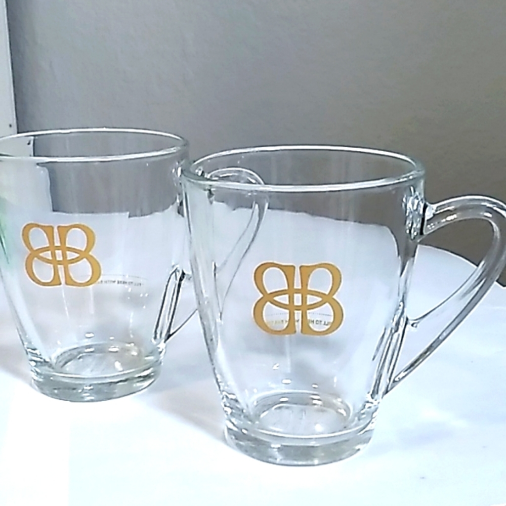 Bailey's Irish Cream Clear Mugs- a Pair